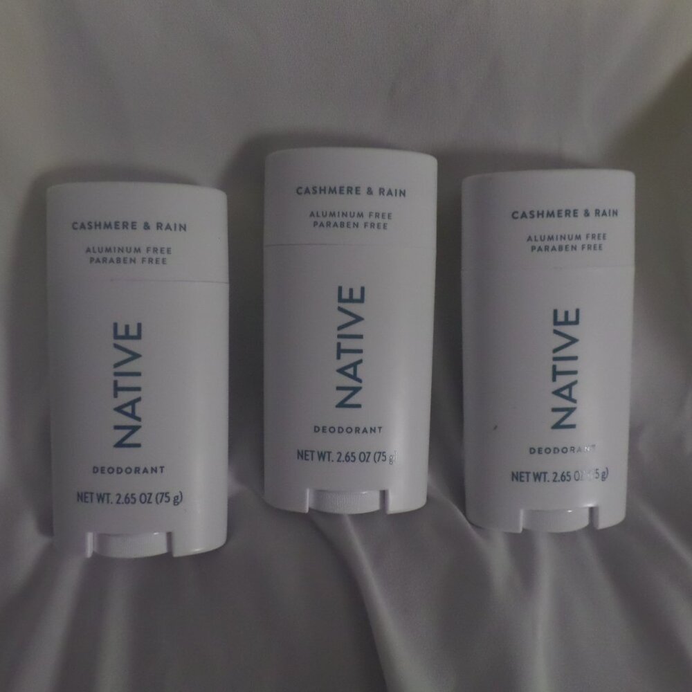 Native Cashmere & Rain Deodorant – Lot of 3 – New